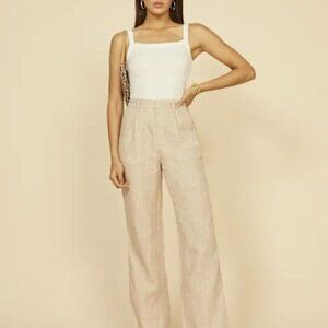 NWT Reformation Cello Pant in Oatmeal Size 4